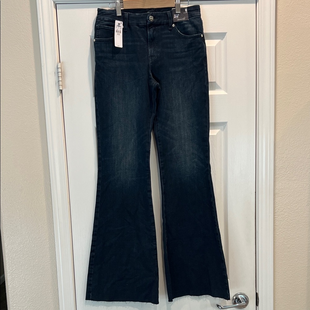 Express Dark Blue Flare Jeans
